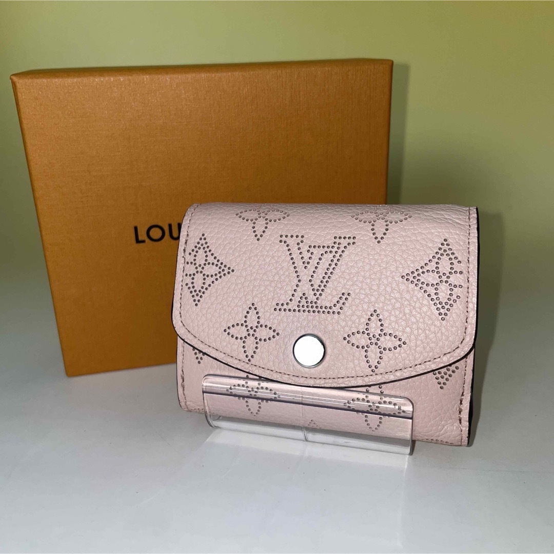 LOUIS VUITTON - Louis Vuitton 美品 三つ折り財布 マヒナ イリス xs