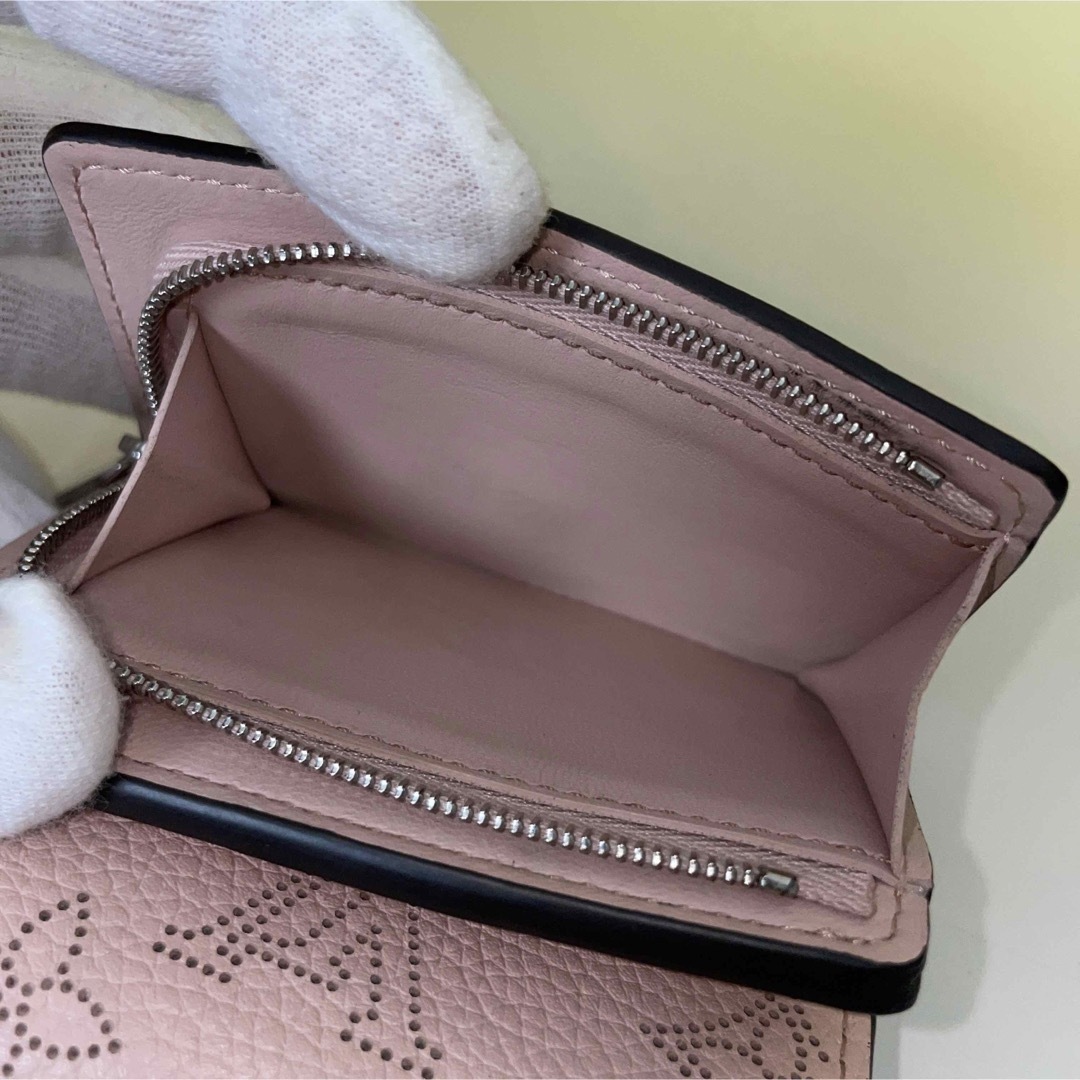 ファッション小物Louis Vuitton 美品 三つ折り財布 マヒナ イリス xs ヴィトン