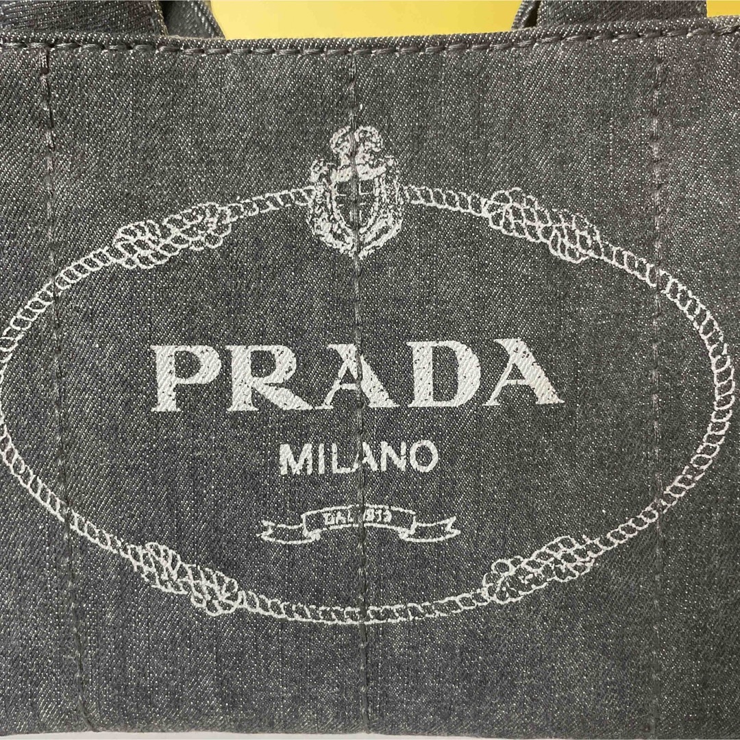 PRADA(プラダ)のPrada 美品 黒 2way カナパ S デニム ハンドバッグ プラダ レディースのバッグ(ショルダーバッグ)の商品写真