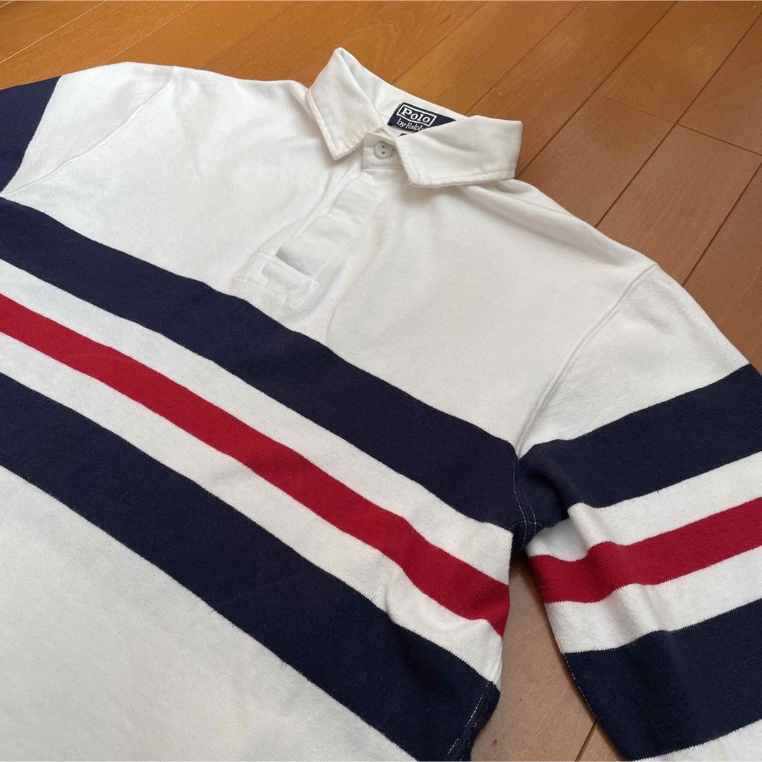 POLO SPORT ボーダー ラガー シャツ トリコロール カラー LL POLO SPORT ボーダー ラガー シャツ トリコロール カラー LL