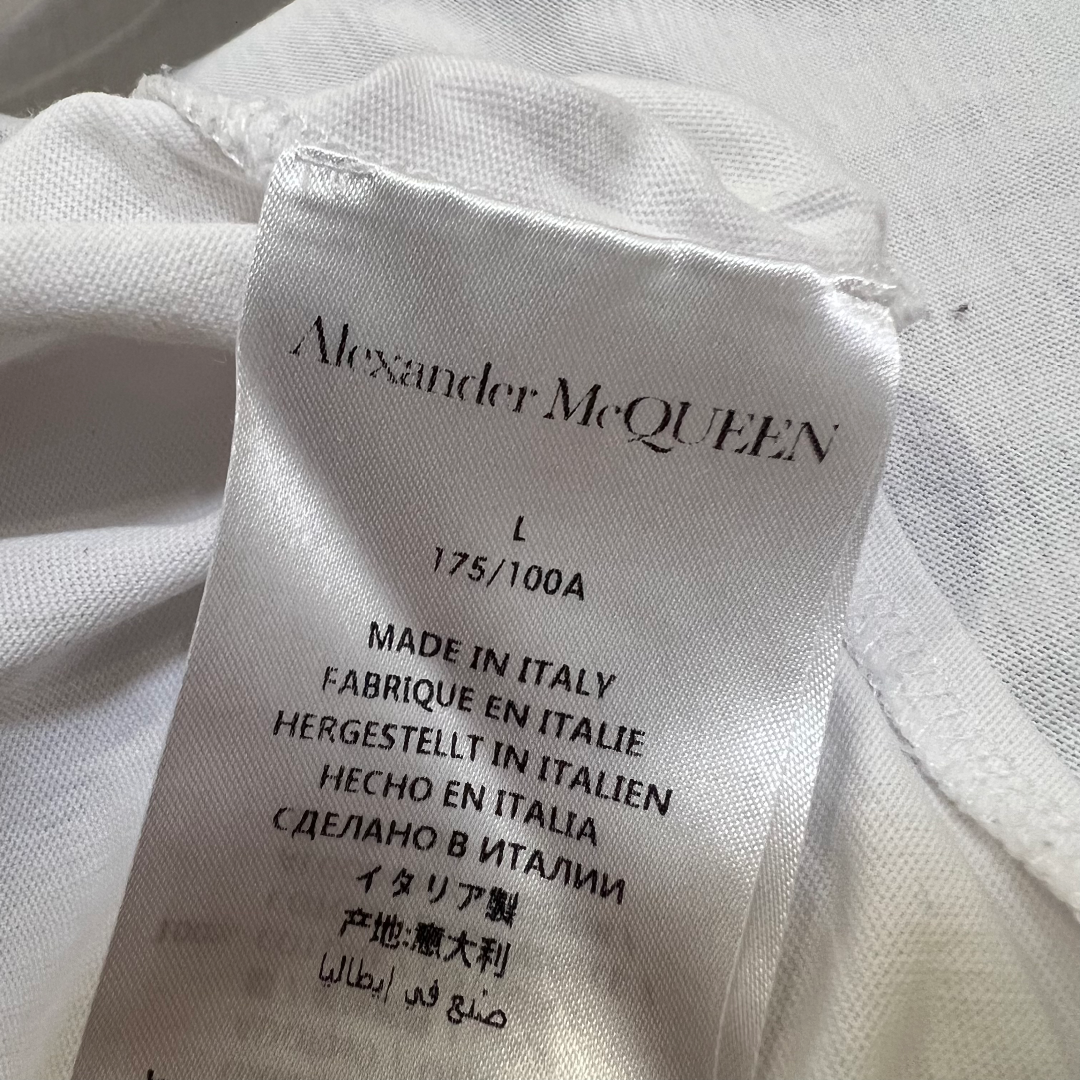 Alexander McQueen(アレキサンダーマックイーン)のAlexander McQUEEN メンズ Tシャツ 白 スカルプリント L メンズのトップス(Tシャツ/カットソー(半袖/袖なし))の商品写真