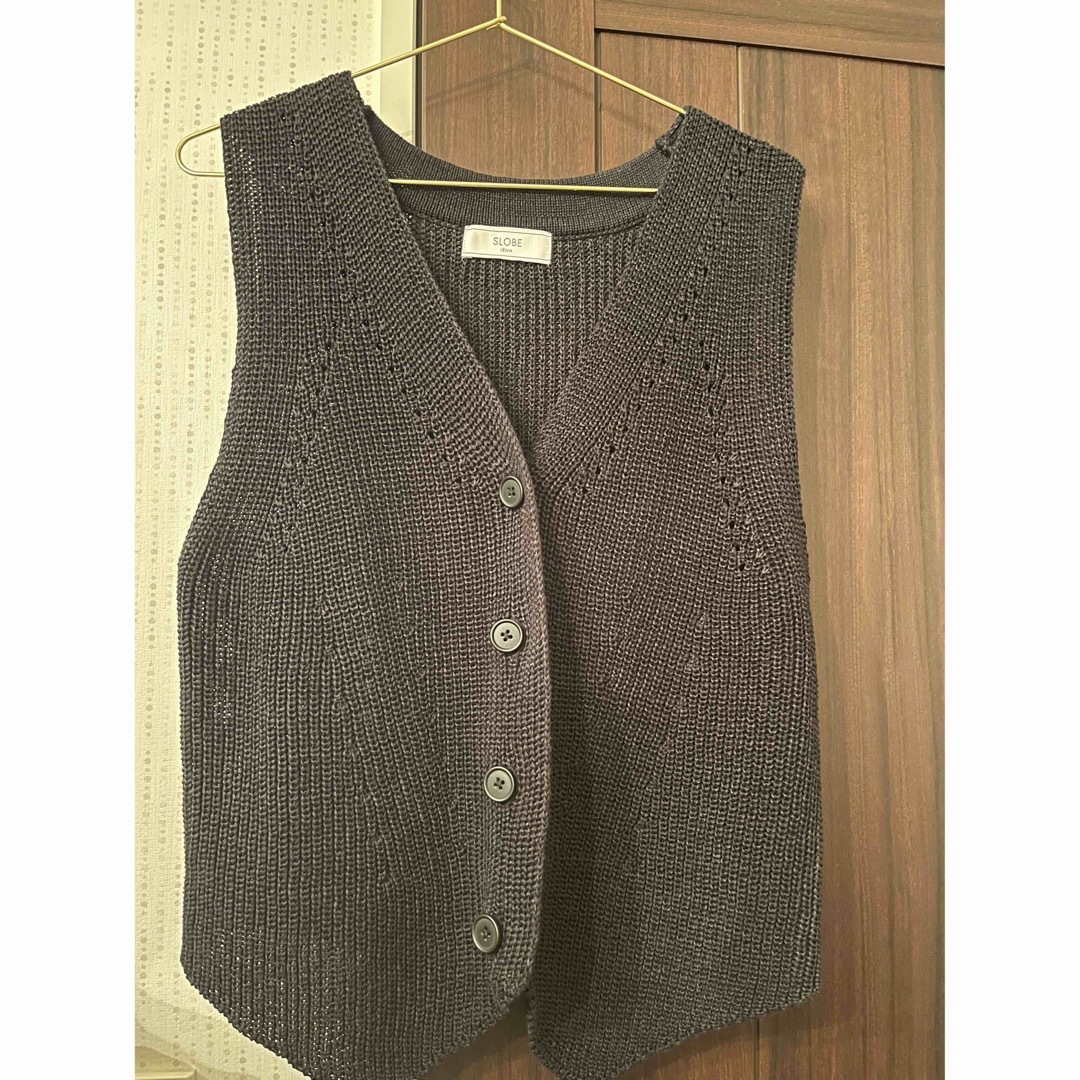 SLOBE IENA ニットジレ ブラック完売品 緊急値下げ