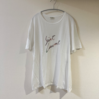 サンローラン(Saint Laurent)のSAINT LAURENT サンローラン メンズ Tシャツ 白 size M(Tシャツ/カットソー(半袖/袖なし))