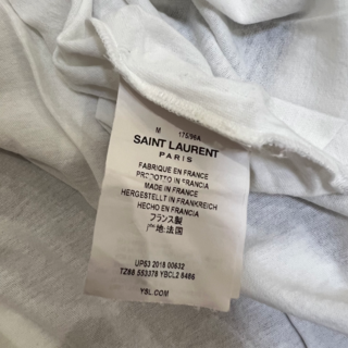 SAINT LAURENT サンローラン メンズ Tシャツ 白 size M