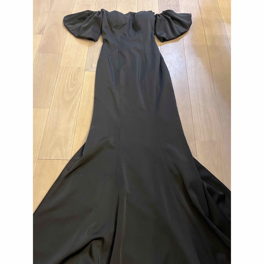 ドレスプロダクション ブラック ソフトマーメイドドレス