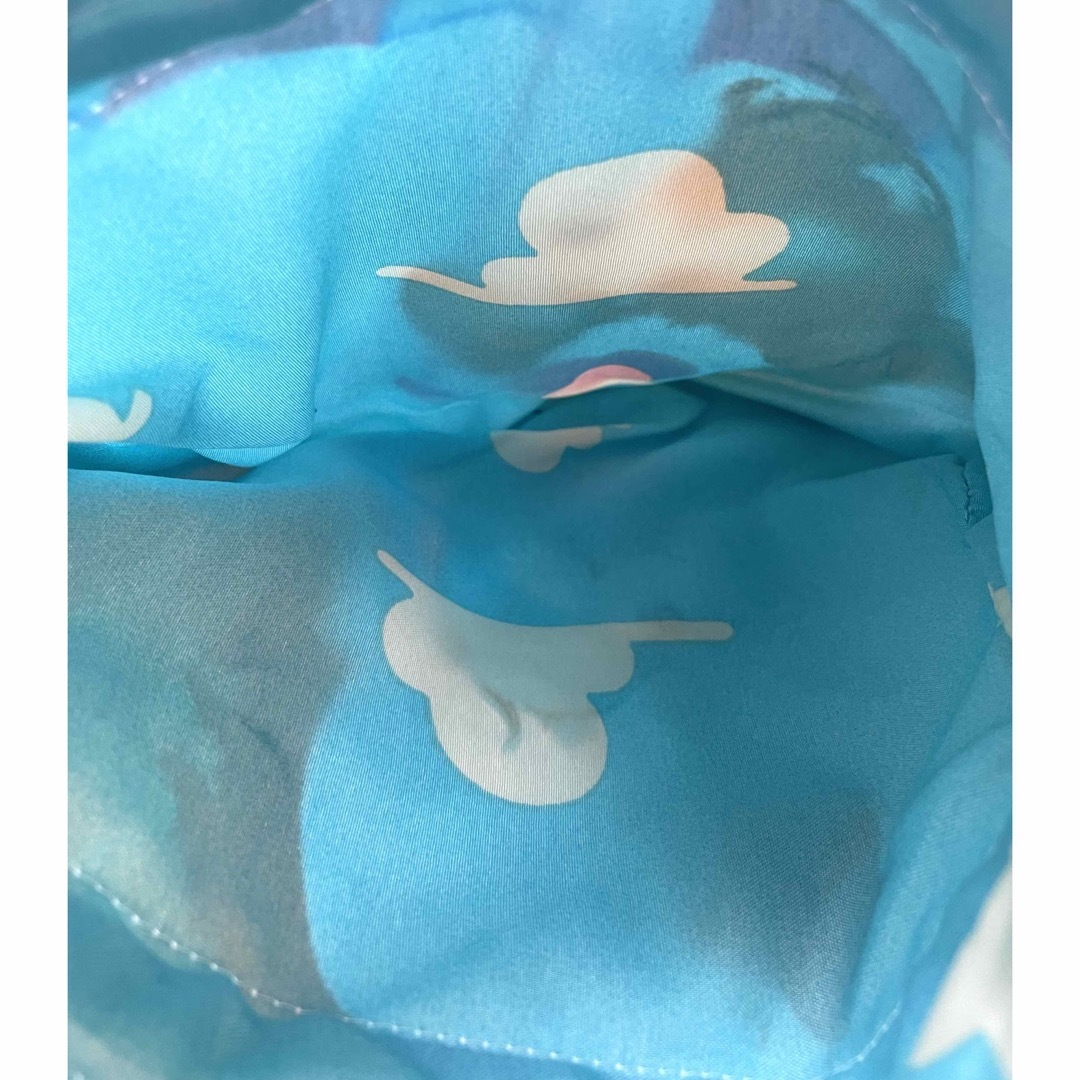 フリル巾着　ケアベア ハンドメイドのファッション小物(ポーチ)の商品写真
