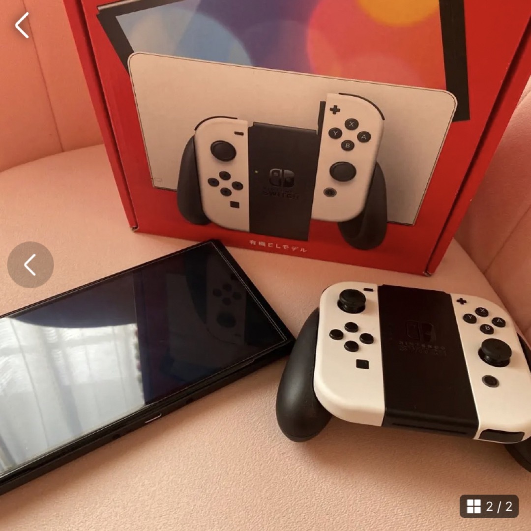 Nintendo Switch - Switch本体有機EL JCホワイトの通販 by あずにゅす