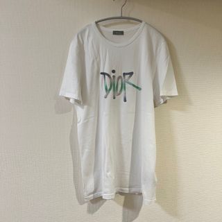 ディオール(Dior)のメンズ Dior ディオール Tシャツ stussy 白 size L(Tシャツ/カットソー(半袖/袖なし))