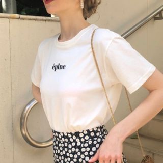 エピヌ(épine)のepine embroidery tee white /エピヌ🎀早い者勝ち‼️(Tシャツ(半袖/袖なし))