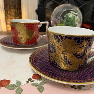 ウェッジウッド(WEDGWOOD)の未使用　ウェッジウッド  インペリアル　ドラゴン　鳳凰　カップ＆ソーサー(食器)