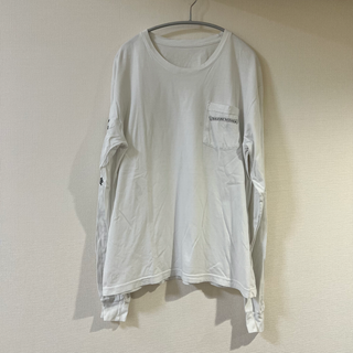 クロムハーツ(Chrome Hearts)のメンズ CHROME HEARTS ロンT 白 size L(Tシャツ/カットソー(七分/長袖))