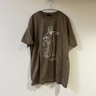 ランバン(LANVIN)のメンズ LANVIN シルクTシャツ ブラウン(Tシャツ/カットソー(半袖/袖なし))