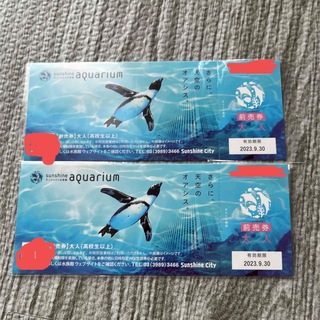 サンシャイン池袋　水族館　チケット　2枚(水族館)