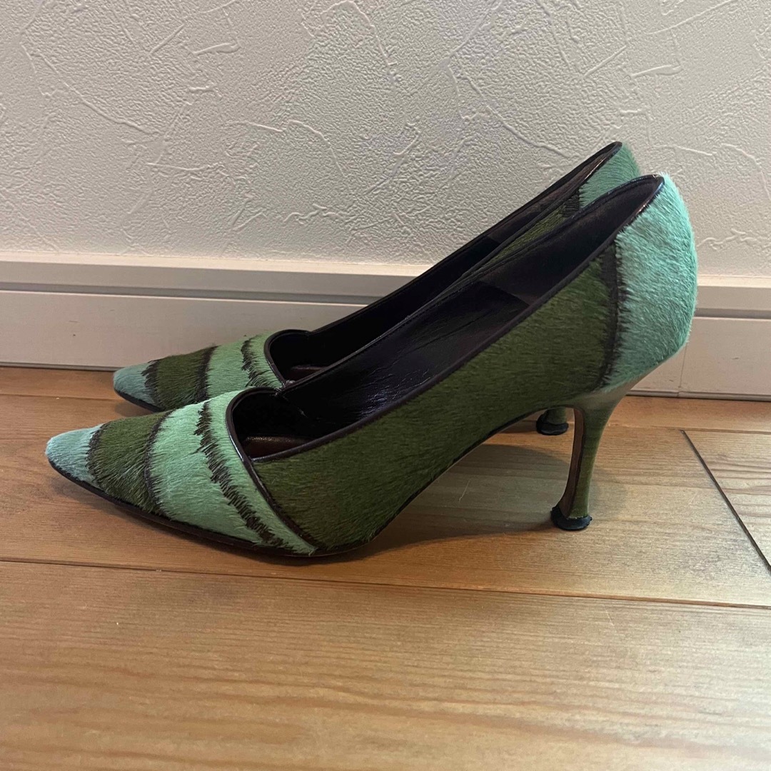 MANOLO BLAHNIK - MANOLO BLAHNIK ハラコパンプス 36の通販 by
