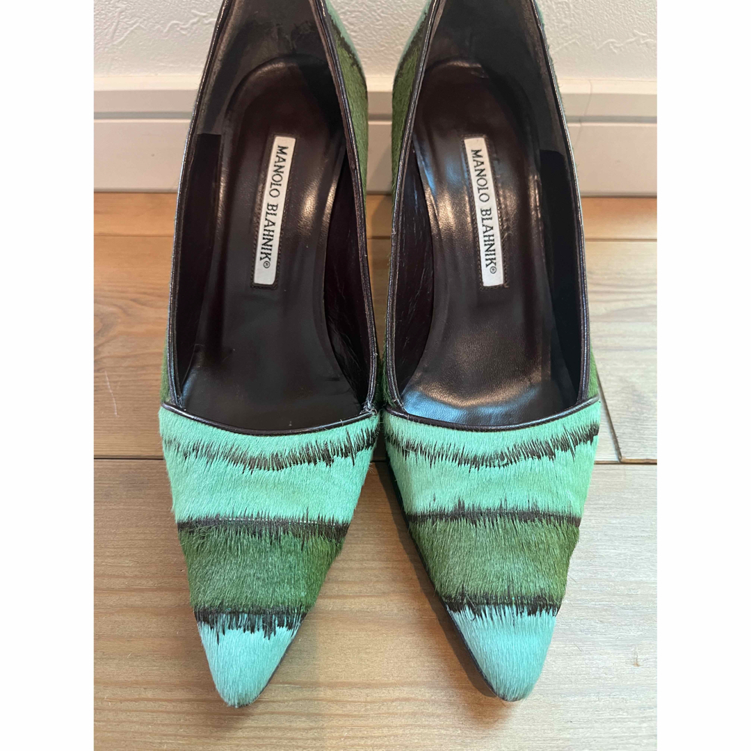 MANOLO BLAHNIK - MANOLO BLAHNIK ハラコパンプス 36の通販 by