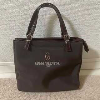 ジャンニバレンチノ(GIANNI VALENTINO)のイタリア製　GIANNI VALENTINO ハンドバッグ　ナイロン　ブラウン色(ハンドバッグ)