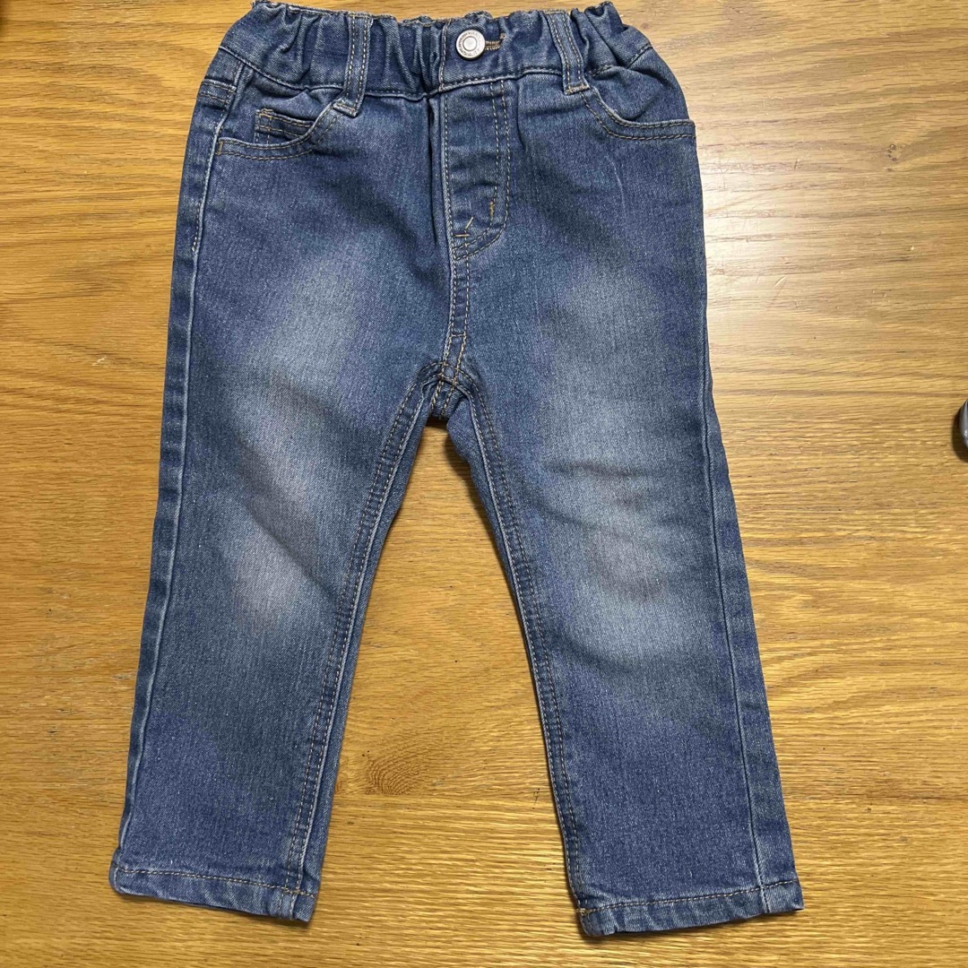 プチマイン　デニム　90 キッズ/ベビー/マタニティのキッズ服女の子用(90cm~)(パンツ/スパッツ)の商品写真