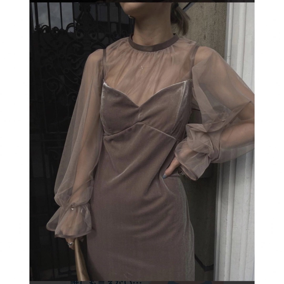 Ameri VINTAGE - Ameri VINTAGE ドレス ベージュの通販 by Ameri VINTAGE - Ameri VINTAGE ドレス ベージュの通販 by