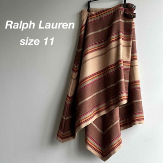 ラルフローレン(Ralph Lauren)の《used》Ralph Lauren  巻きスカート　変形　Lサイズ　(ロングスカート)