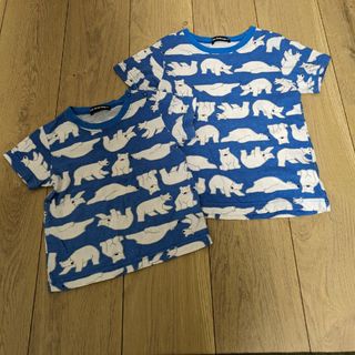 リトルベアークラブ(LITTLE BEAR CLUB)のLBCLUB　兄弟お揃いコーデ　90サイズ　110サイズ半袖Tシャツセット(Tシャツ/カットソー)