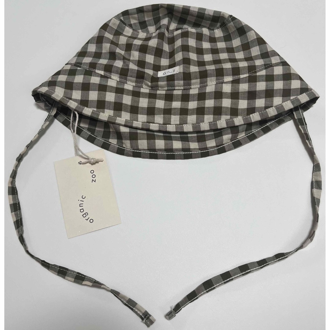 organiczoo OliveGinghamBucketSunHat 3-4Y