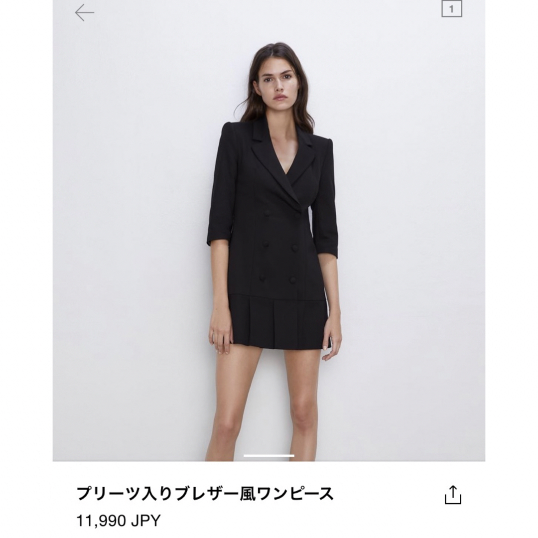 zara⭐︎プリーツブレザーワンピース | フリマアプリ ラクマ