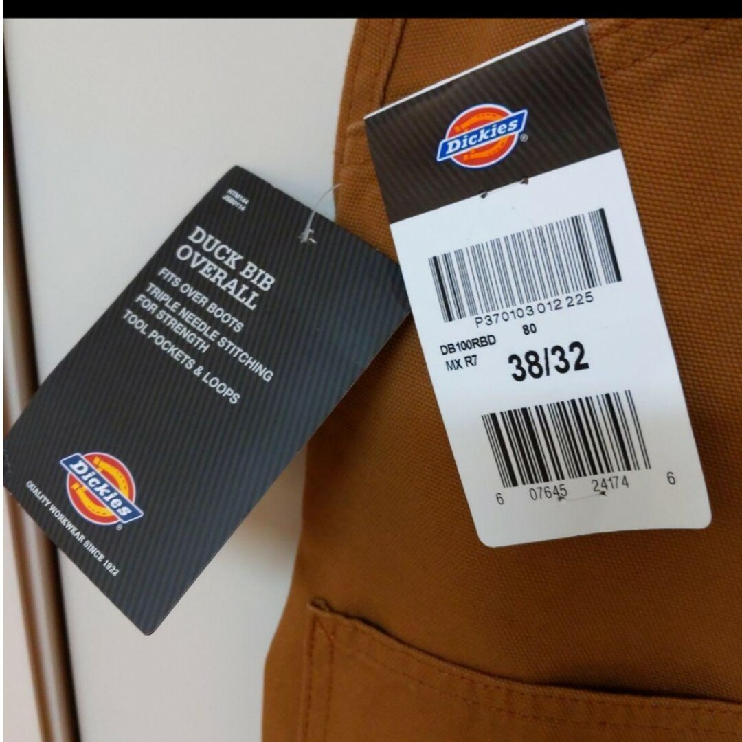 Dickies(ディッキーズ)の新品 38x32 ダック オーバーオール ディッキーズ ブラウン メンズのパンツ(サロペット/オーバーオール)の商品写真