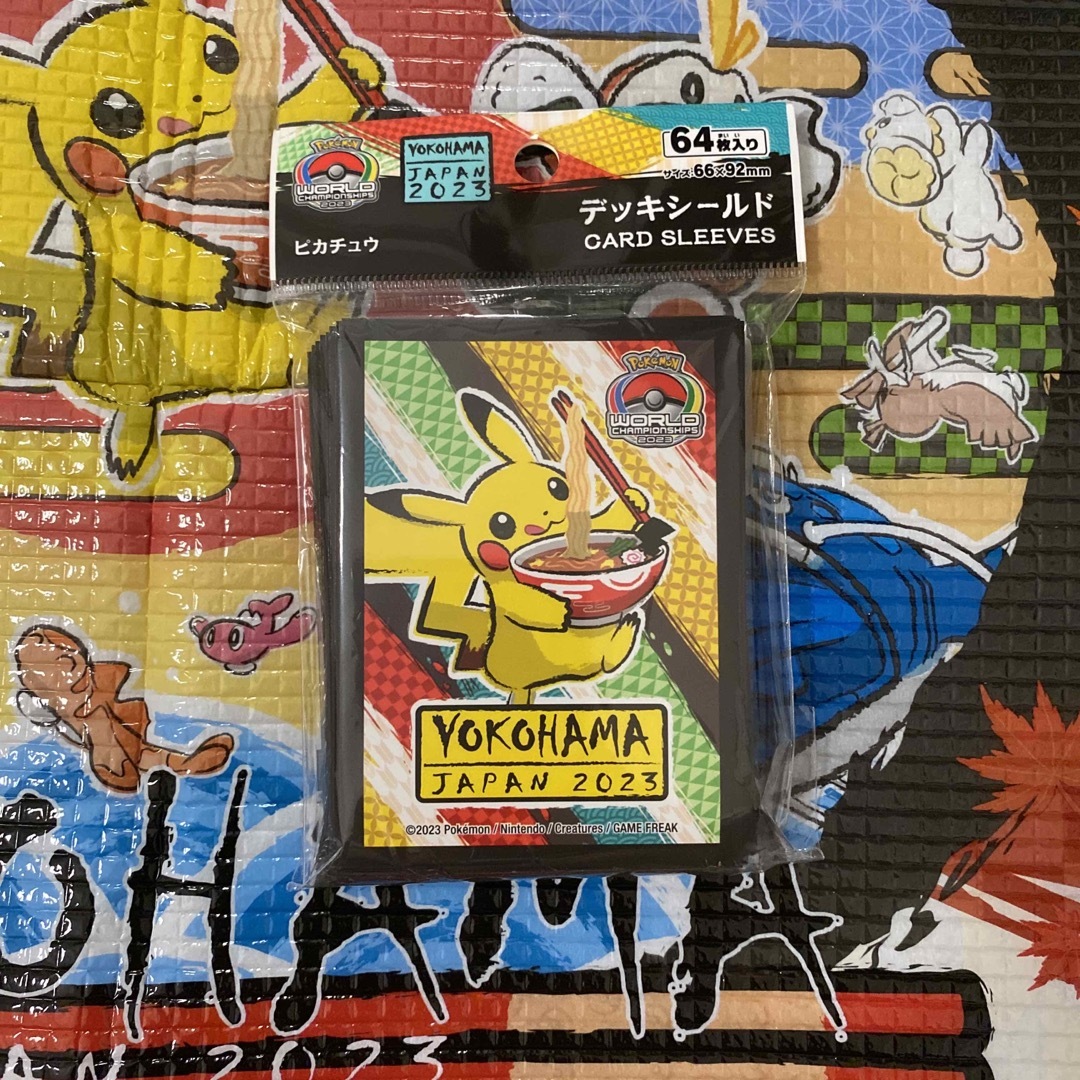 ポケモンカードゲーム デッキシールドWCS 横浜　ラーメンピカチュウ×10