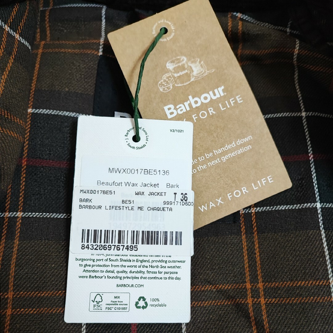 【残り1週間】新品未使用 Barbour ビューフォート 38 バーク