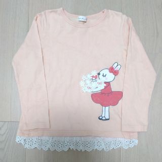 ニットプランナー(KP)のKP(ニットプランナー)　おめかしミミちゃん 　長袖カットソー　120㎝(Tシャツ/カットソー)