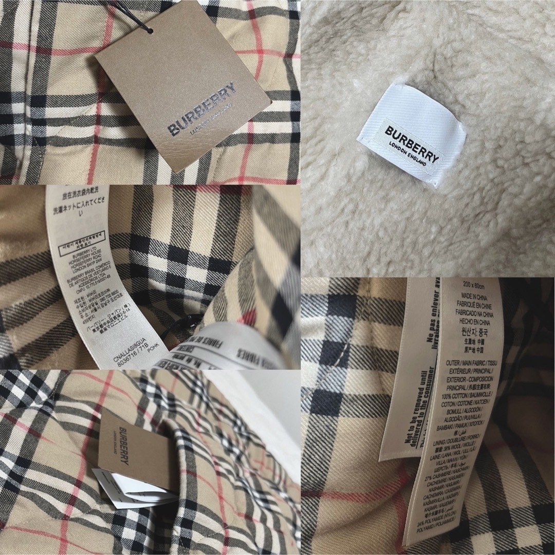 BURBERRY 新品未使用　ウールカシミヤ混毛　ポンチョ　ケープ　バーバリー