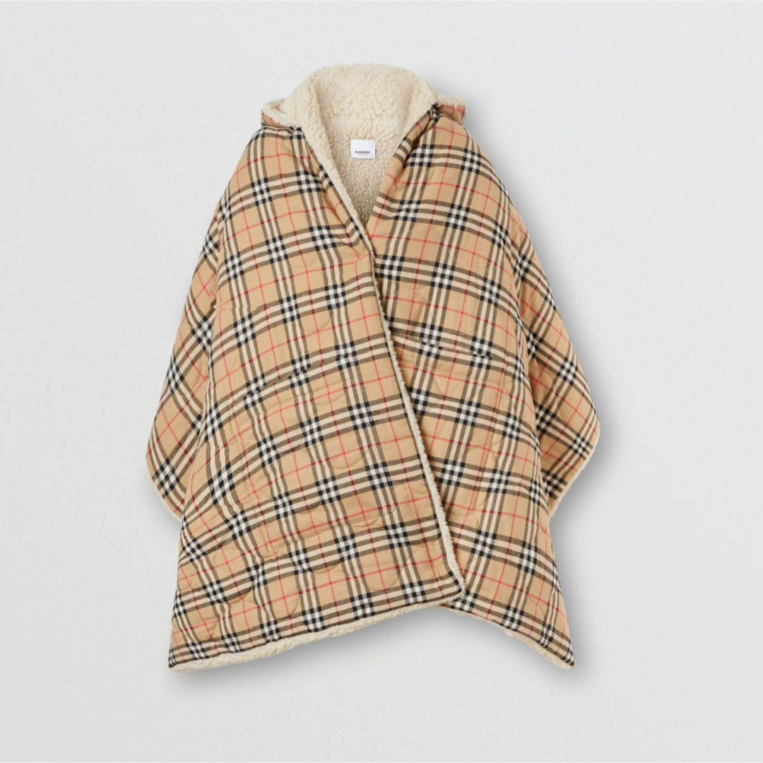 BURBERRY 新品未使用 ウールカシミヤ混毛 ポンチョ ケープ バーバリー