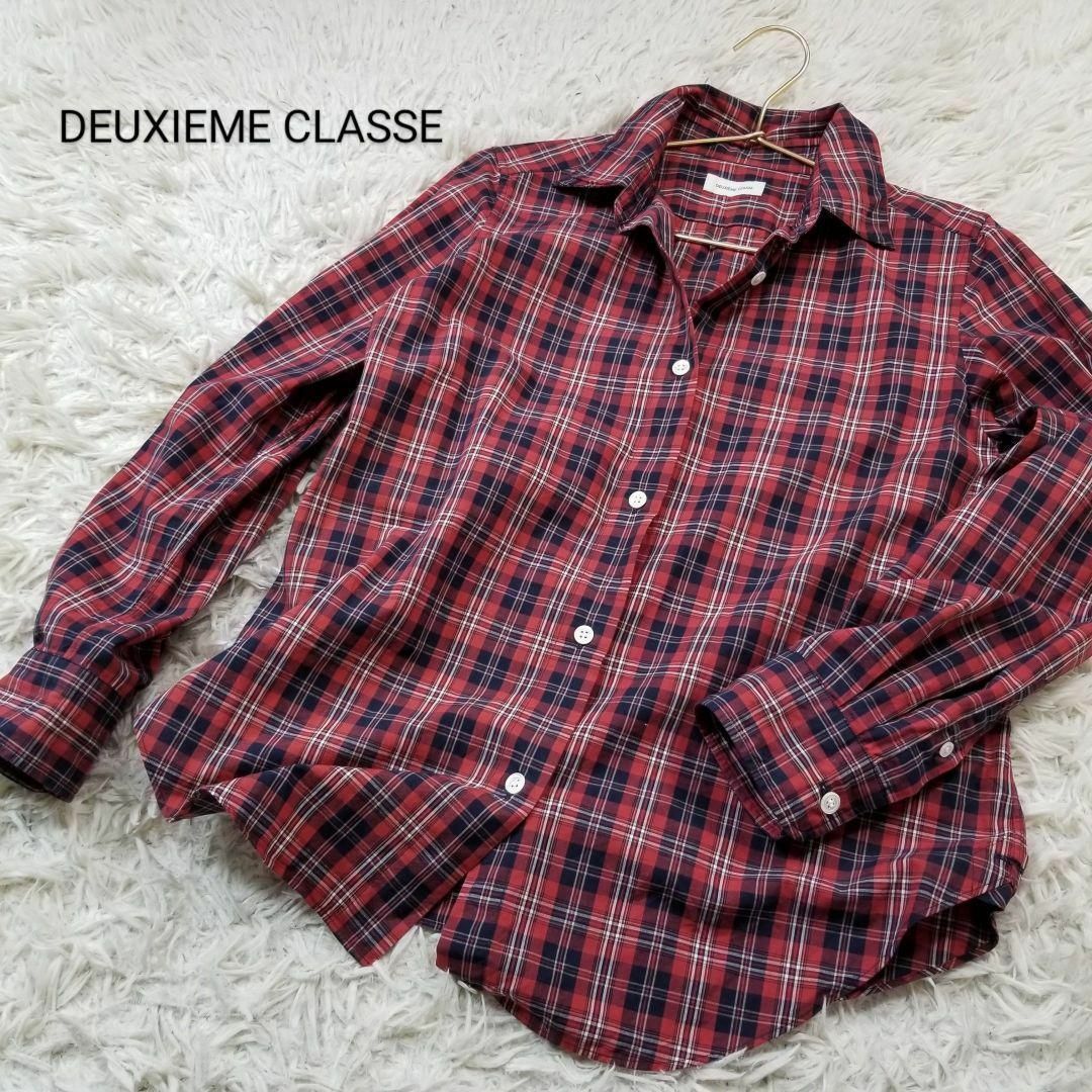 DEUXIEME CLASSE - DeuxiemeClasseタータンチェック柄2wayシャツ赤紺 ...