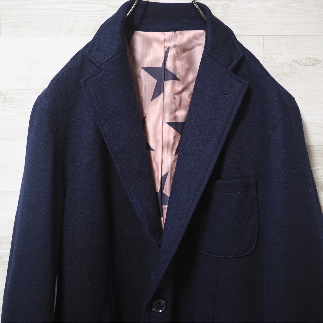 SOPHNET. 14AW Sliver Wool Set Up-Navy/S