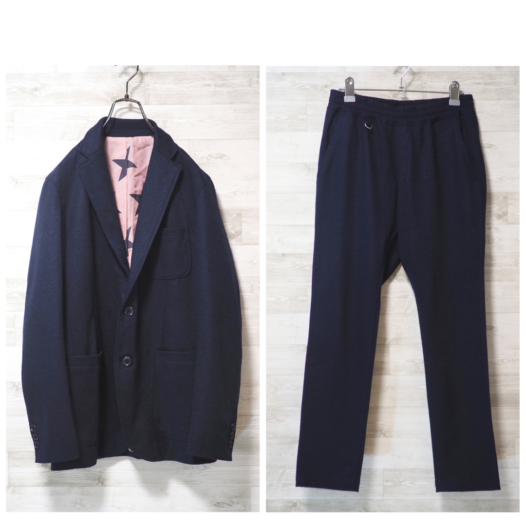 SOPHNET. - SOPHNET. 14AW Sliver Wool Set Up-Navy/Sの通販 by