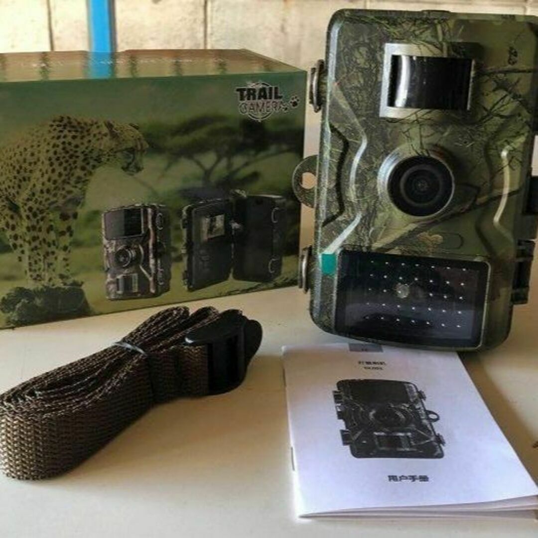 2台 防犯カメラ トレイルカメラ 32gb SD付 動体検知 日本語説明有(注