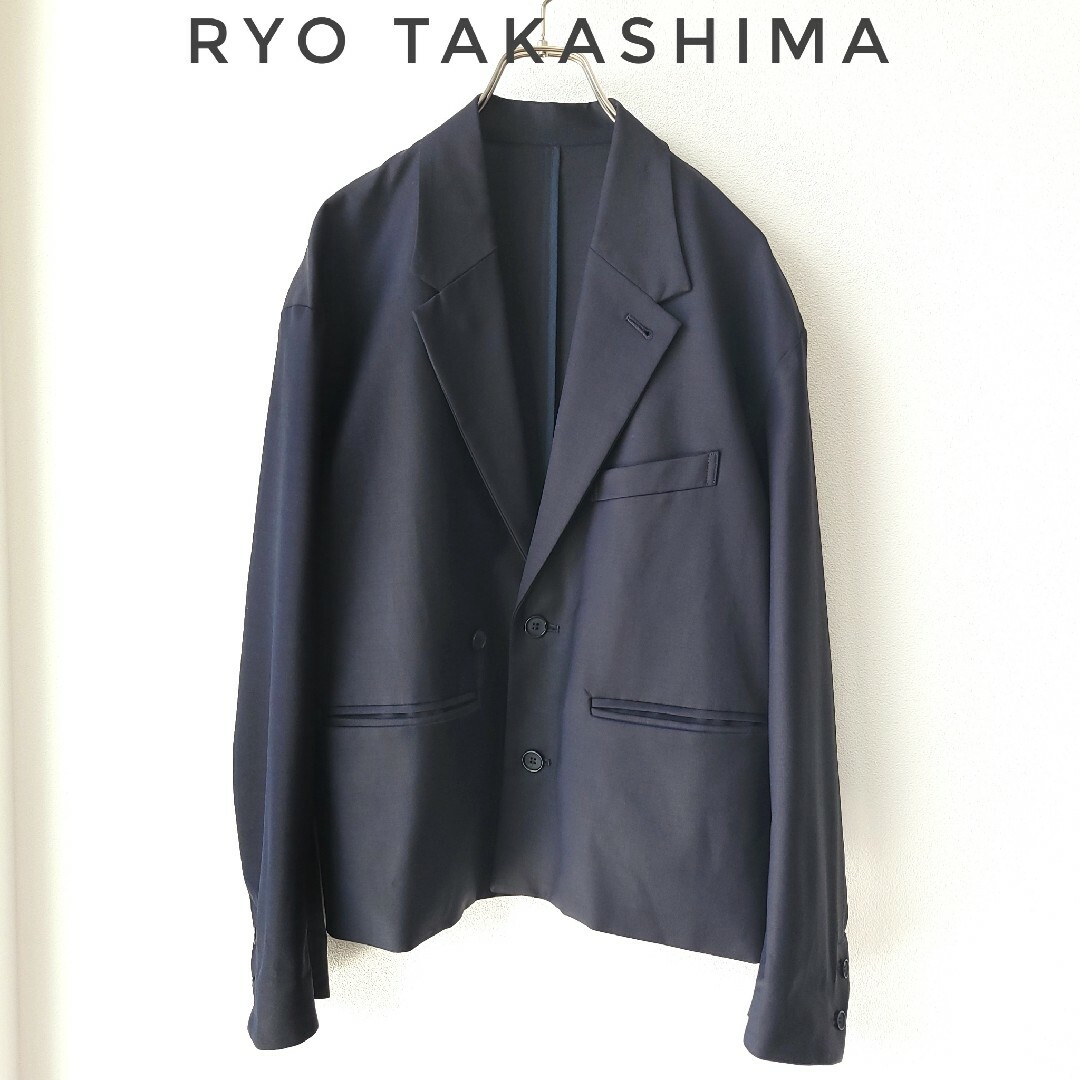 ryo takashima テーラードジャケット ウール ダークネイビー ...