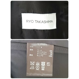 ryo takashima テーラードジャケット　ウール　ダークネイビー