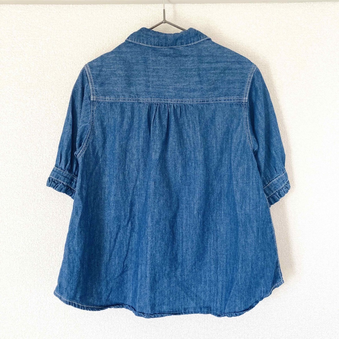 BREEZE(ブリーズ)の美品　BREEZE 90 デニムシャツワンピース キッズ/ベビー/マタニティのキッズ服女の子用(90cm~)(ワンピース)の商品写真