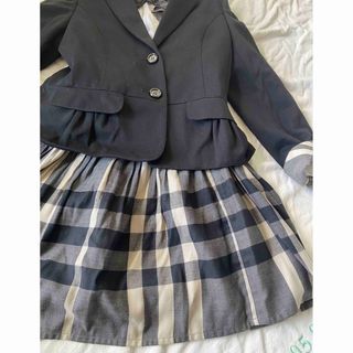 総額10万円　バーバリーロンドン　スカートスーツ　面接　卒服　4点セット　150