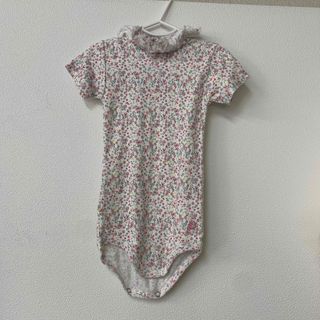 プチバトー(PETIT BATEAU)のプチバトー　　花柄ロンパース　【美品】(ロンパース)