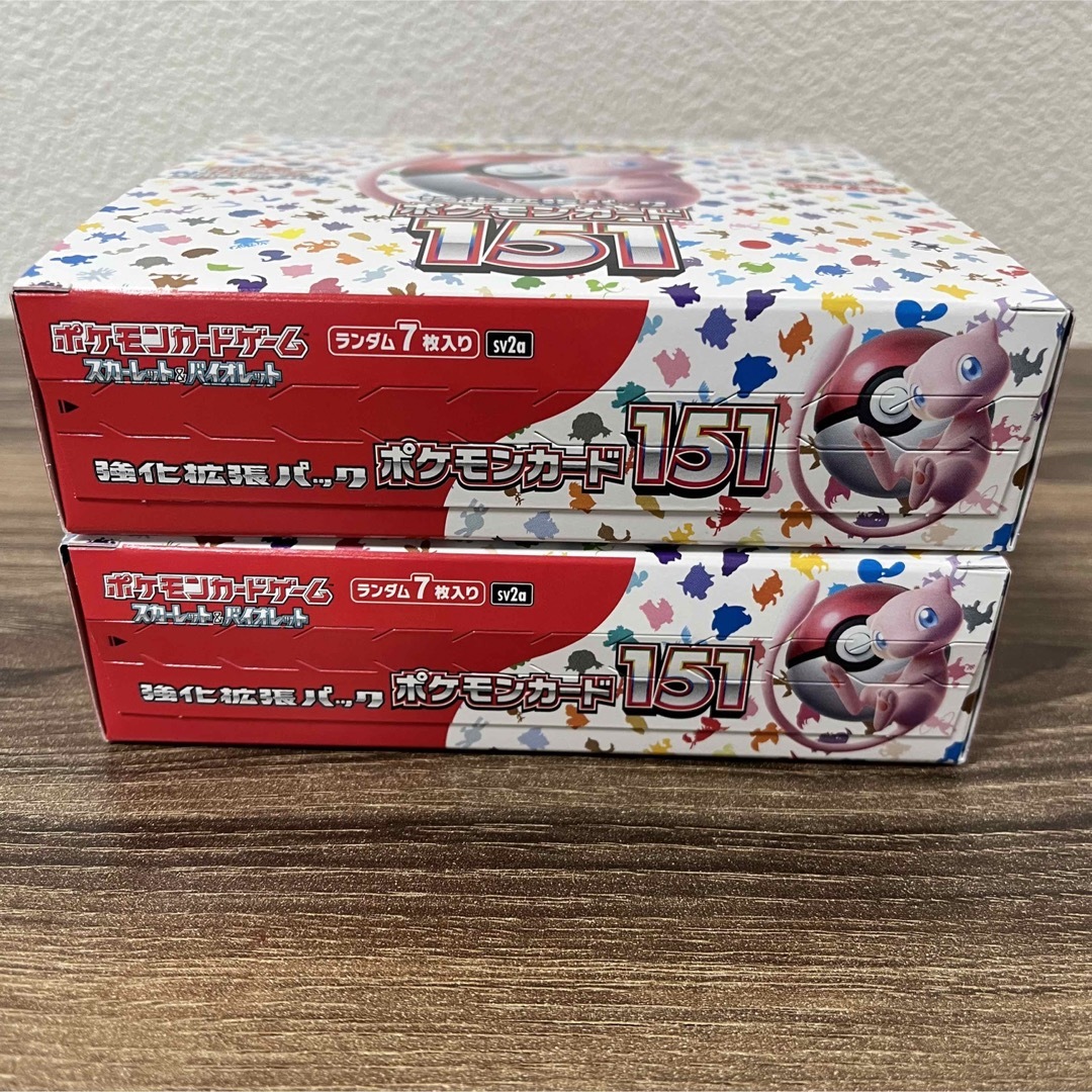 ポケモンカード 151 2box シュリンクなし ポケカの通販 by yui1008's ...