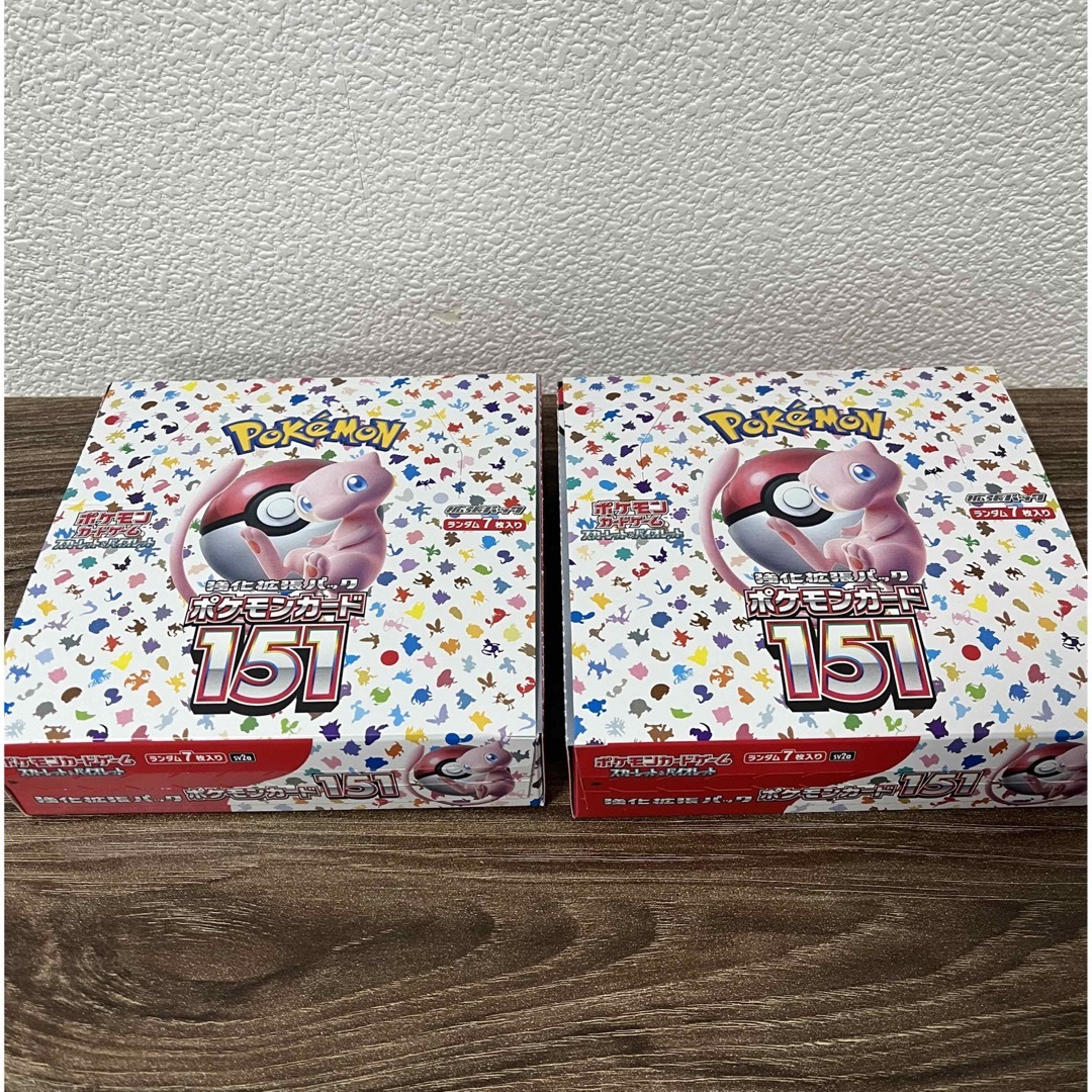 ポケモンカード 151 2box シュリンクなし ポケカの通販 by yui1008's ... ポケモンカード151 2box 【シュリンク付き】
