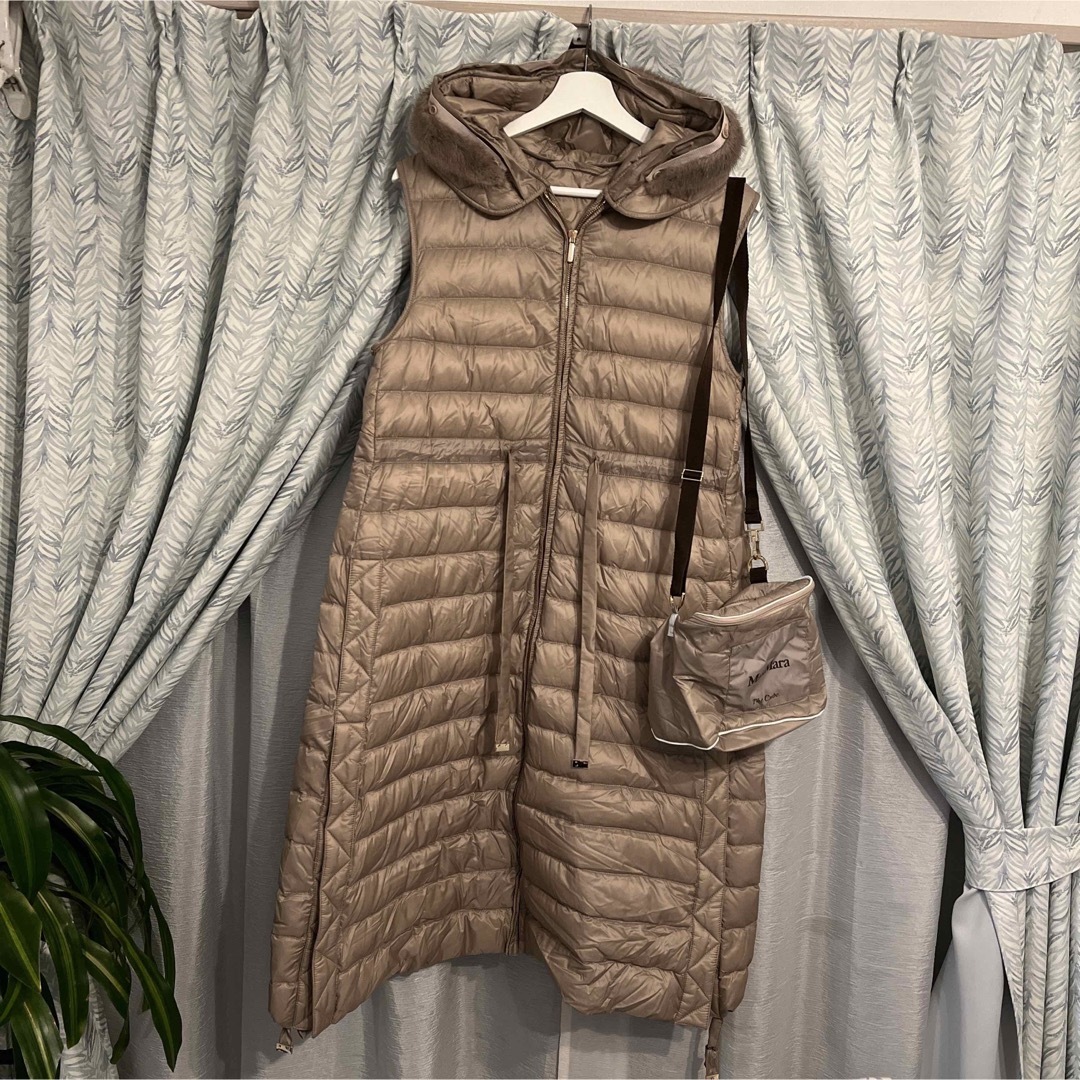 Max Mara - マックスマーラー ロングベスト ダウンジャケット ミンク