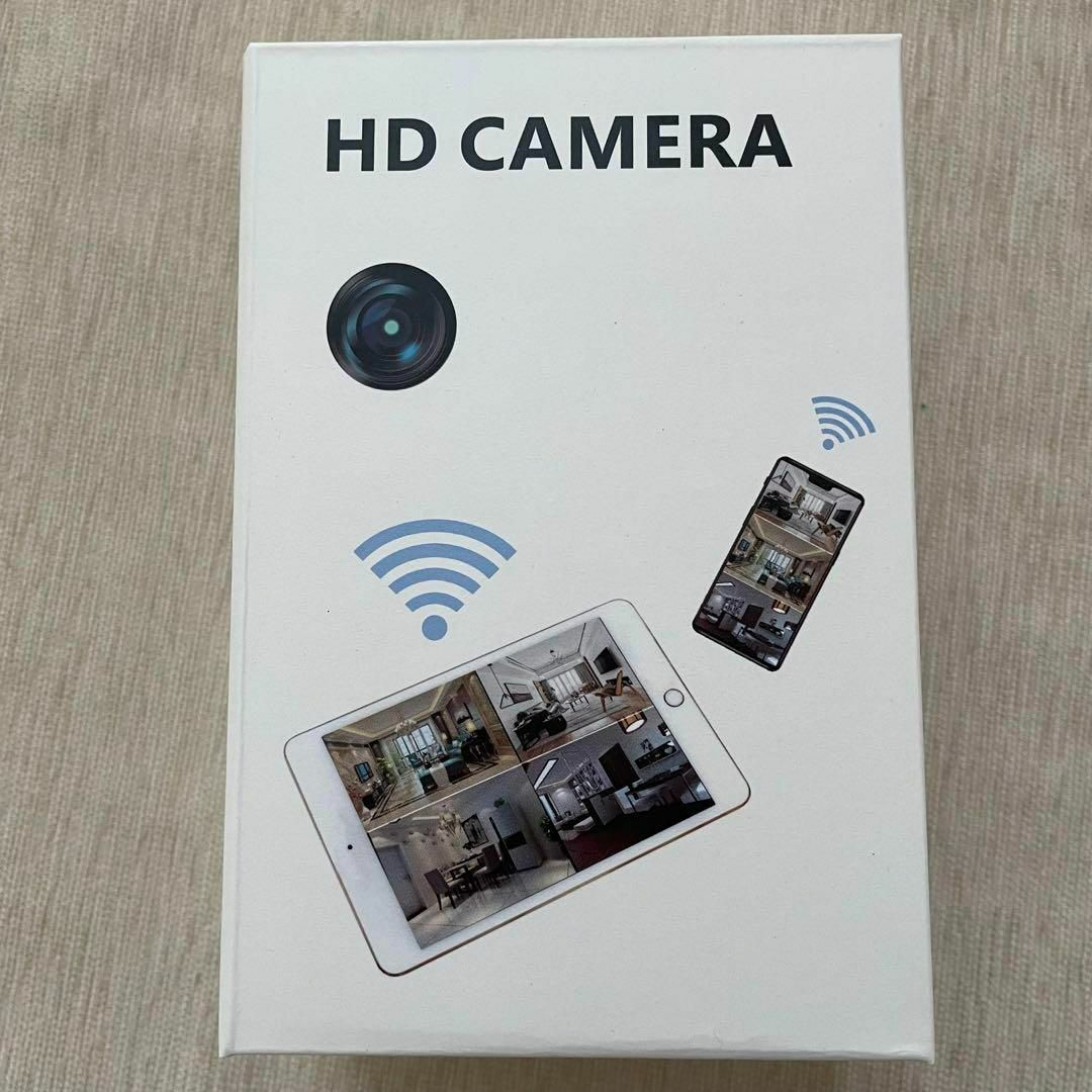 4K HD画質 360度回転❤️配線が不要 小型カメラ 防犯 見守り 動体検知