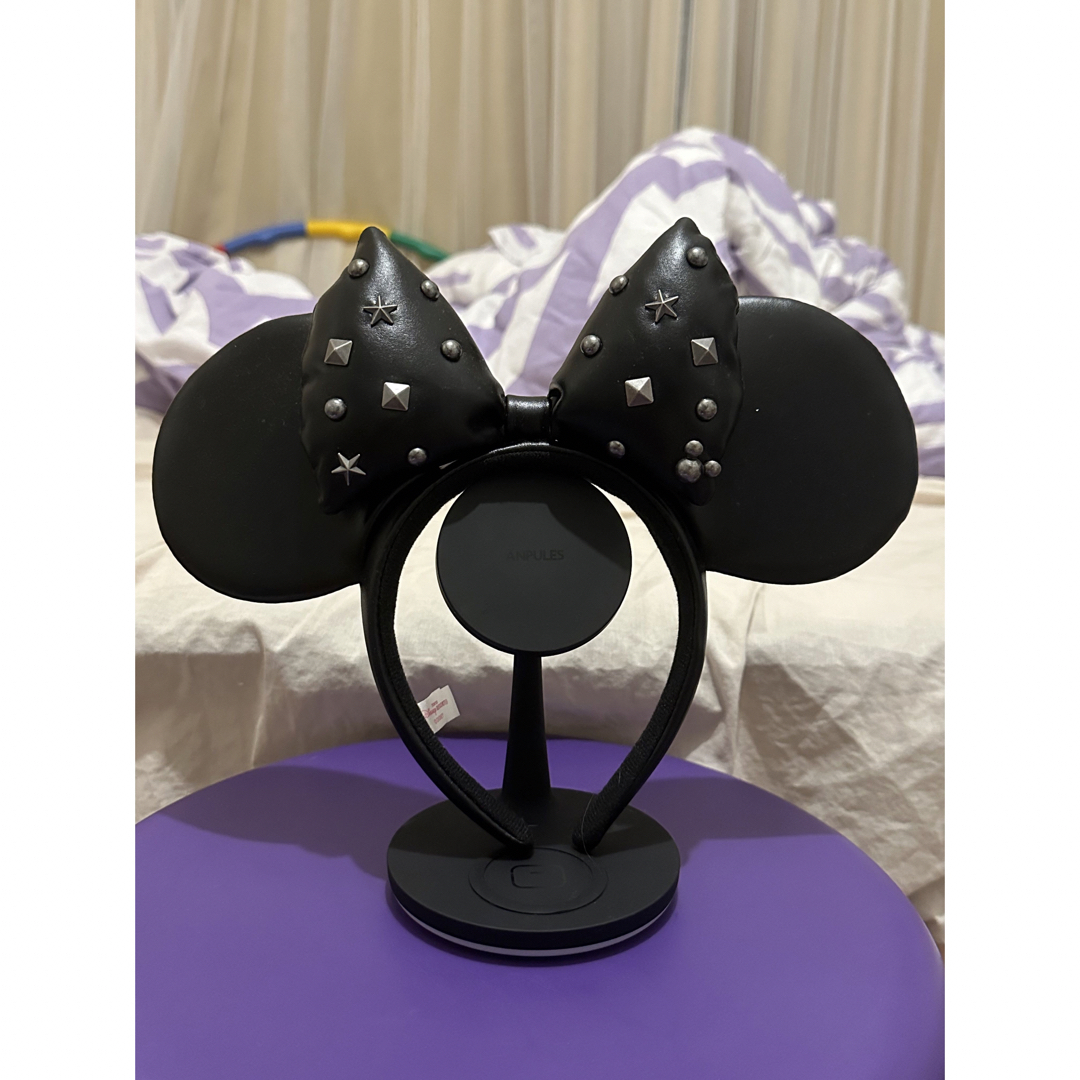 Disney(ディズニー)のミニーマウス　カチューシャレザー レディースのヘアアクセサリー(カチューシャ)の商品写真