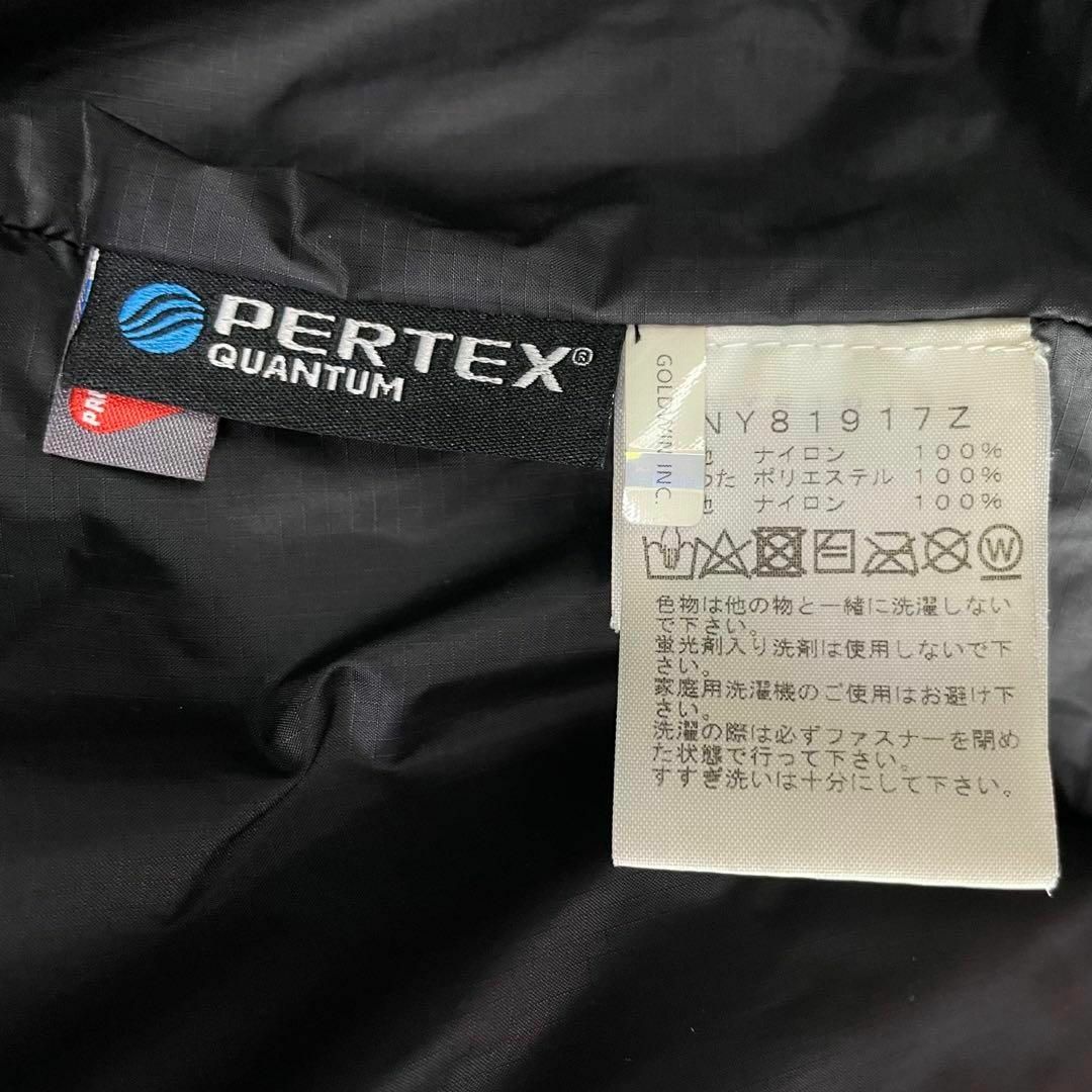 ノースフェイス ナイロン 中綿 ジャケット フーディ 黒 PERTEX メンズ