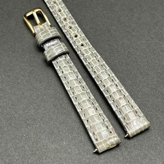 リザード 10/8mm グレー カミーユフォルネ 高級本革 時計ベルトの通販