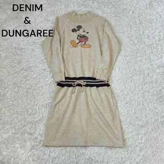 デニムダンガリー(DENIM DUNGAREE)のデニムダンガリー　ディズニー　ミッキー　ワンピース　スウェット(ロングワンピース/マキシワンピース)