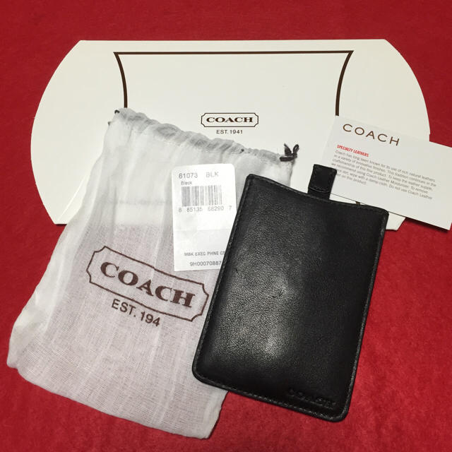 COACH(コーチ)の✨大特価 新品 【COACH】モバイルケース スマホ/家電/カメラのスマホアクセサリー(モバイルケース/カバー)の商品写真